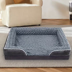Plush Orthopedic Sofa Dog Bed with Removable Washable Cover