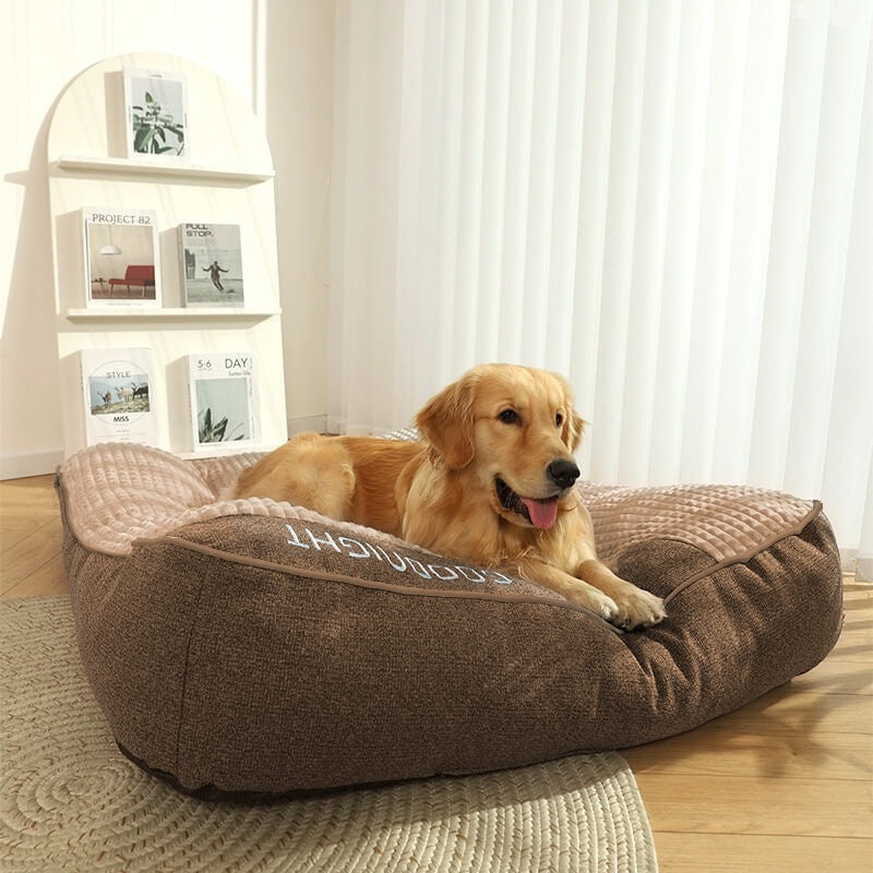 Soft, breathable, and washable pet bed suitable for large dogs—usable in all seasons.