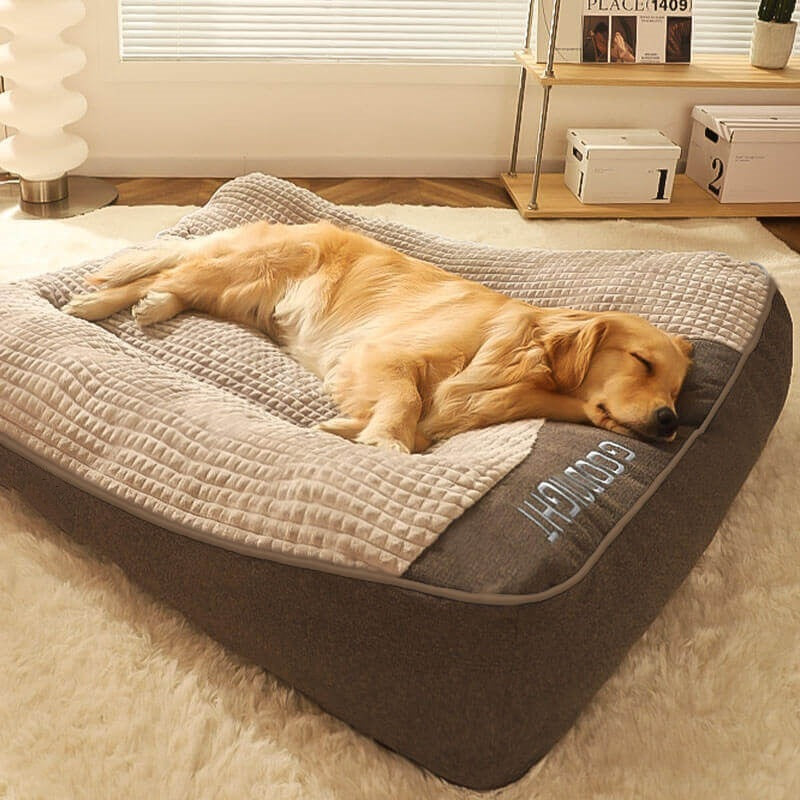Soft, breathable, and washable pet bed suitable for large dogs—usable in all seasons.