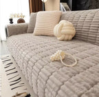 Waterproof, One-Piece, Comfortable Flannel Sofa Cover; Non-Slip Sofa Cover