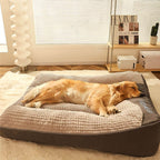 Soft, breathable, and washable pet bed suitable for large dogs—usable in all seasons.