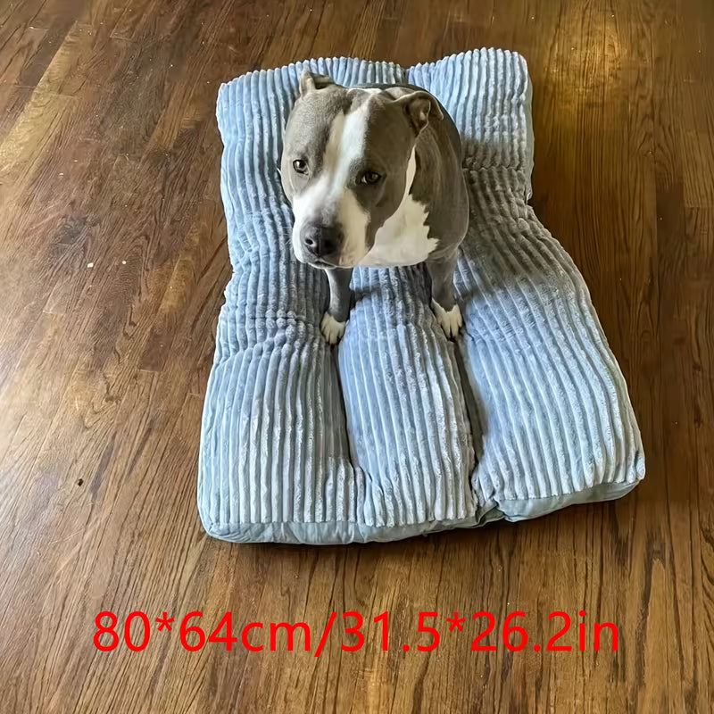 1 Square Pet Mat—Comfortable, Soft, Durable, and Scratch-Resistant Dog Bed and Cat Bed; Suitable for Small, Medium, and Large Cats and Dogs for Year-Round Sleep; Dog Mattress